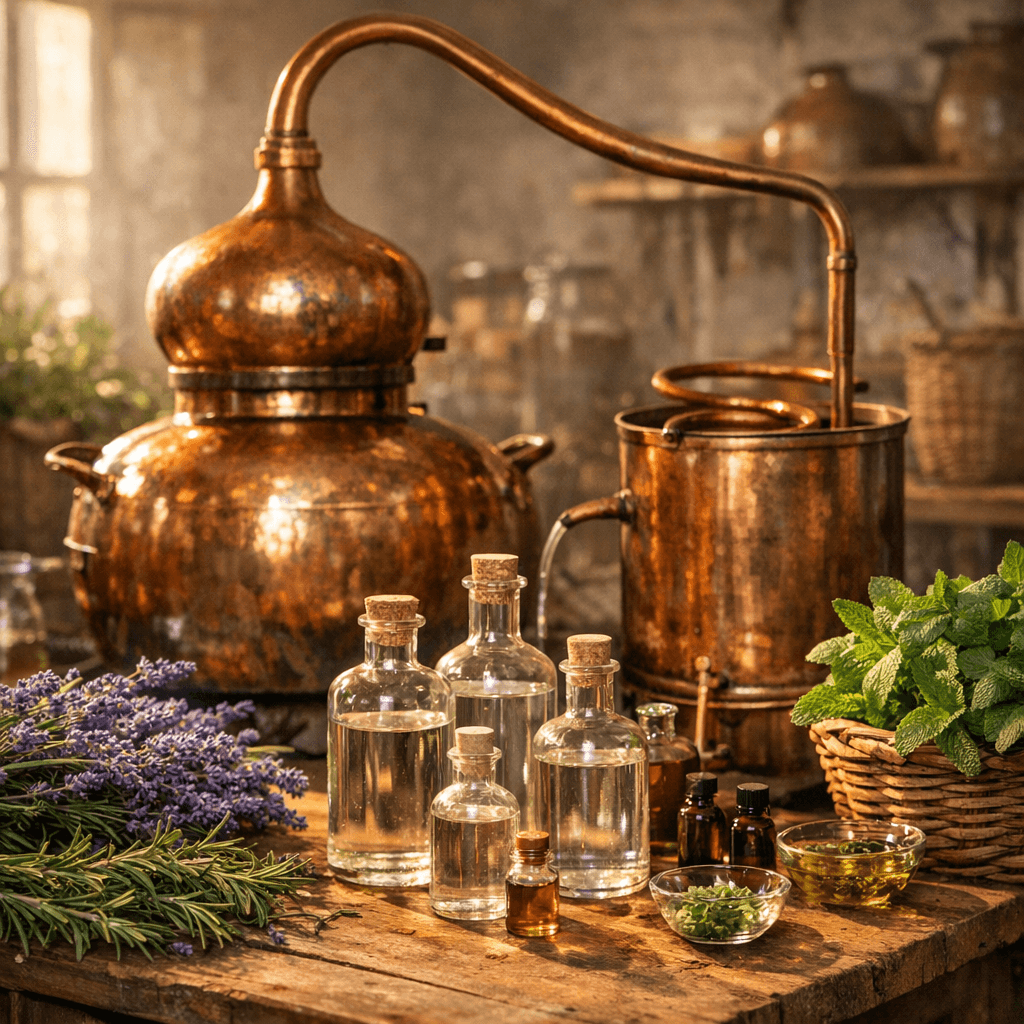 Alambic et plantes aromatiques, le savoir-faire des répulsifs naturels à l'hydrolat